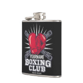 Personalisiert Boxgloves Fighter Champion Boxer Flachmann (Links)