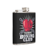 Personalisiert Boxgloves Fighter Champion Boxer Flachmann (Rechts)