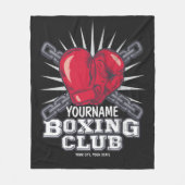 Personalisiert Boxgloves Fighter Champion Boxer Fleecedecke (Vorderseite)