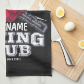 Personalisiert Boxgloves Fighter Champion Boxer Geschirrtuch (Viertel Falte)