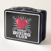 Personalisiert Boxgloves Fighter Champion Boxer Metall Brotdose (Vorderseite)