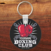 Personalisiert Boxgloves Fighter Champion Boxer Schlüsselanhänger (Vorderseite)