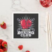 Personalisiert Boxgloves Fighter Champion Boxer Serviette (Beispiel)