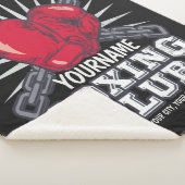 Personalisiert Boxgloves Fighter Champion Boxer Sherpadecke (3/4)