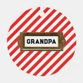 Personalisiert Boxing Christmas Collectin Ornament Aus Metall (Rückseite)