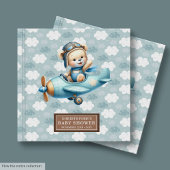 Personalisiert Boy Baby Shower Guest Book Teddy Be Gästebuch