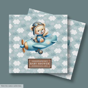 Personalisiert Boy Baby Shower Guest Book Teddy Be Gästebuch