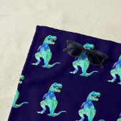 Personalisiert Boy Name Dinosaur Blue Strandtuch (Beispiel)