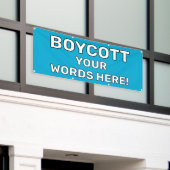 Personalisiert Boycott Banner (Äußeres Gebäude)