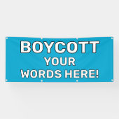 Personalisiert Boycott Banner (Horizontal)