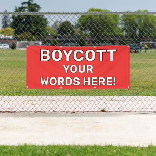 Personalisiert Boycott Banner
