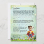 Personalisiert Boys Brave Printable Superhero Lett Einladung (Vorderseite)