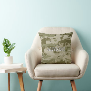 Personalisiert Boy's Room Camouflage Kissen
