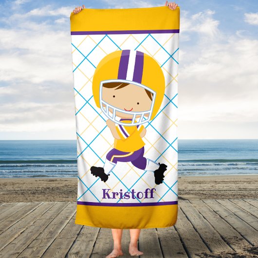 Personalisiert Boys Sports Zuhause Run Badetuch Badehandtuch