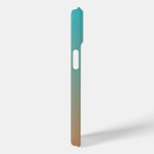 Personalisiert-braun-blaues Ober Case-Mate iPhone Hülle (Rückseite / Rechts)