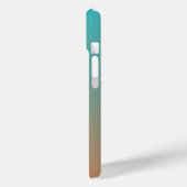Personalisiert-braun-blaues Ober Case-Mate iPhone Hülle (Rückseite / Links)