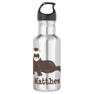 Personalisiert-Braun Edelstahlflasche