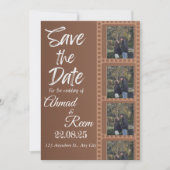 Personalisiert-Braun-Einladungskarte Einladung (Vorderseite)