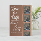 Personalisiert-Braun-Einladungskarte Einladung (Stehend Vorderseite)