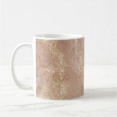 Personalisiert-Braun- und Goldkaffee Kaffeetasse (Links)