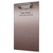 Personalisiert-Braunmetall Klemmbrett (Links)