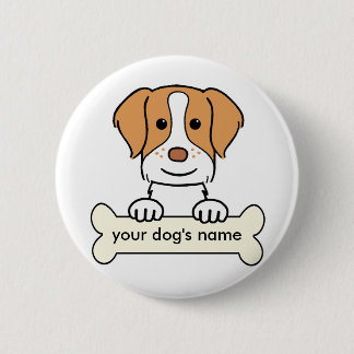Personalisiert Bretagne Spaniel Button