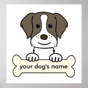 Personalisiert Bretagne Spaniel Poster