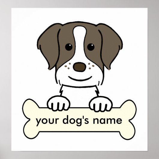 Personalisiert Bretagne Spaniel Poster (Vorne)