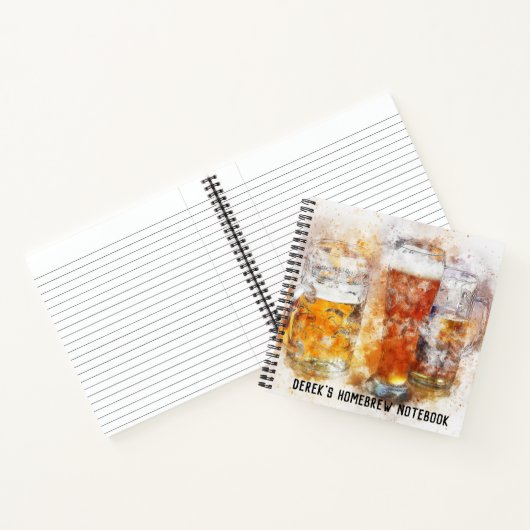 Personalisiert Brewers-Homebrew-Notebook Notizbuch (Innenseite)