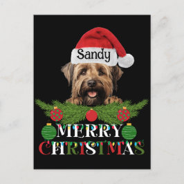Personalisiert Briard Dog Frohe Weihnachten