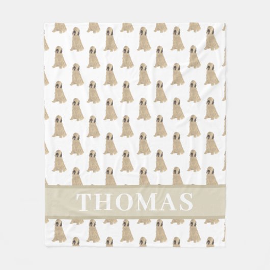 Personalisiert Briard Fleecedecke (Vorderseite)