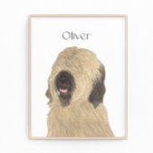 Personalisiert Briard Fotodruck