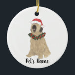 Personalisiert Briard Keramik Ornament<br><div class="desc">Machen Sie die schöne Liste in diesem Jahr mit einem personalisierten Ornament Ihrer Lieblings-kleinen Briardelf! Für die süßesten Geschenke,  paaren Sie es mit einem passenden Kunstdruck oder einem anderen Artikel aus meiner Sammlung!</div>