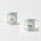 Personalisiert Bridal Coffee Tasse - Light Blue & 
