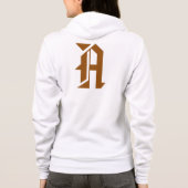 | Personalisiert Bridal Monogram Full-Zip Hoodie (Rückseite)