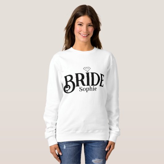 Personalisiert Bride Name 2023 Sweatshirt (Vorne ganz)