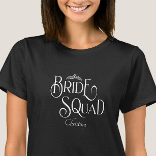 Personalisiert Bride Squad Bachelorette Hen Party T-Shirt
