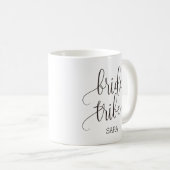Personalisiert Bride Stamm Kalligraphie Bridesmaid Kaffeetasse (VorderseiteRechts)