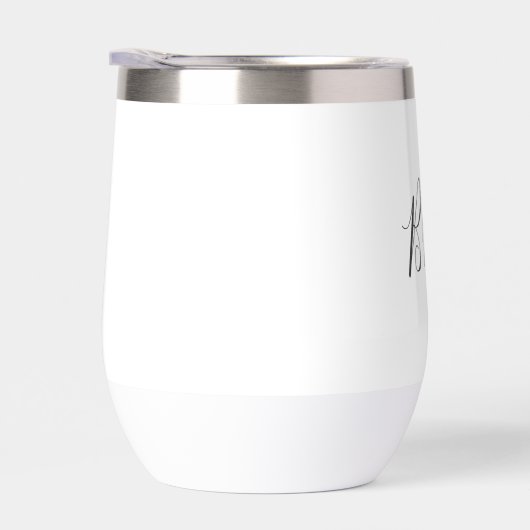 Personalisiert Bride White Script Einfache Hochzei (Rechts)