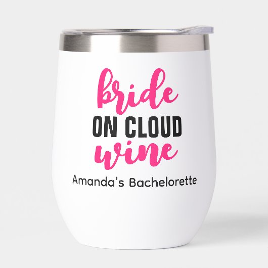 Personalisiert Bride Wine Junggeselinnen-Abschied  (Links)
