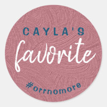 Personalisiert Bride's Lieblings-Rose Gold Blue Ge