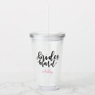 Personalisiert Bridesmaid Acrylic Tumbler Acryltrinkbecher