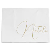 Personalisiert Bridesmaid Brautparty Bachelorette Große Geschenktüte (Vorderseite)