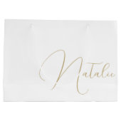 Personalisiert Bridesmaid Brautparty Bachelorette Große Geschenktüte (Rückseite)