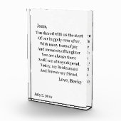 Personalisiert Bridesmaid Fotoblock (Rechts)