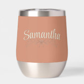 Personalisiert Bridesmaid Rustic Boho Wildblumen (Rückseite)