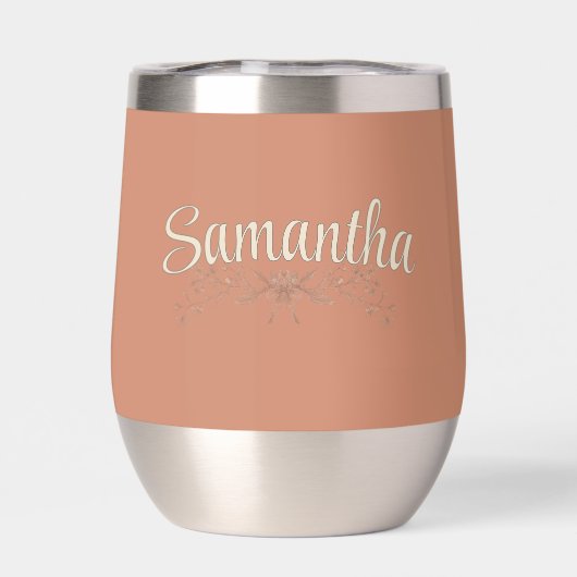 Personalisiert Bridesmaid Rustic Boho Wildblumen (Rückseite)