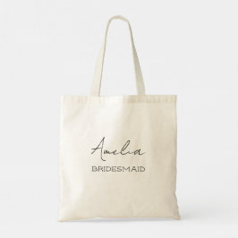 Personalisiert Bridesmaid Tote Bag Tragetasche