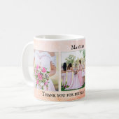 Personalisiert Bridesmaid Vielen Dank Foto Tasse (Vorderseite Links)