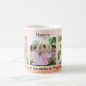 Personalisiert Bridesmaid Vielen Dank Foto Tasse (Mittel)